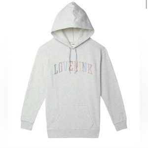 Victoria's Secret rhinestone logo campus hoodie